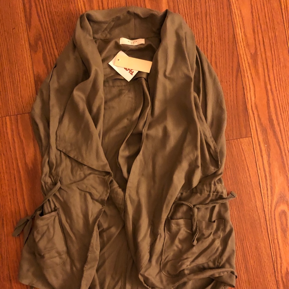 Olive green vest